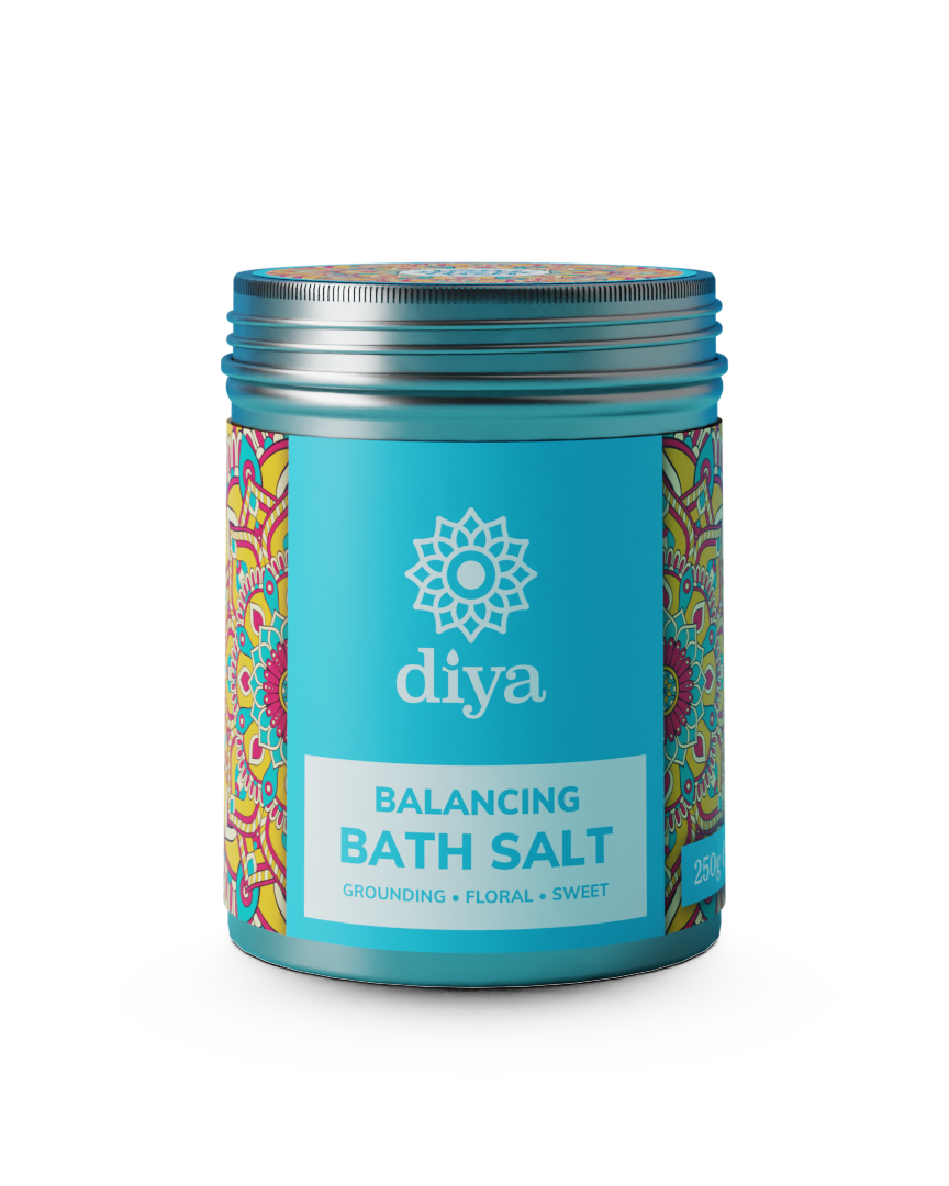 Photograph of balancing diya bathsalt