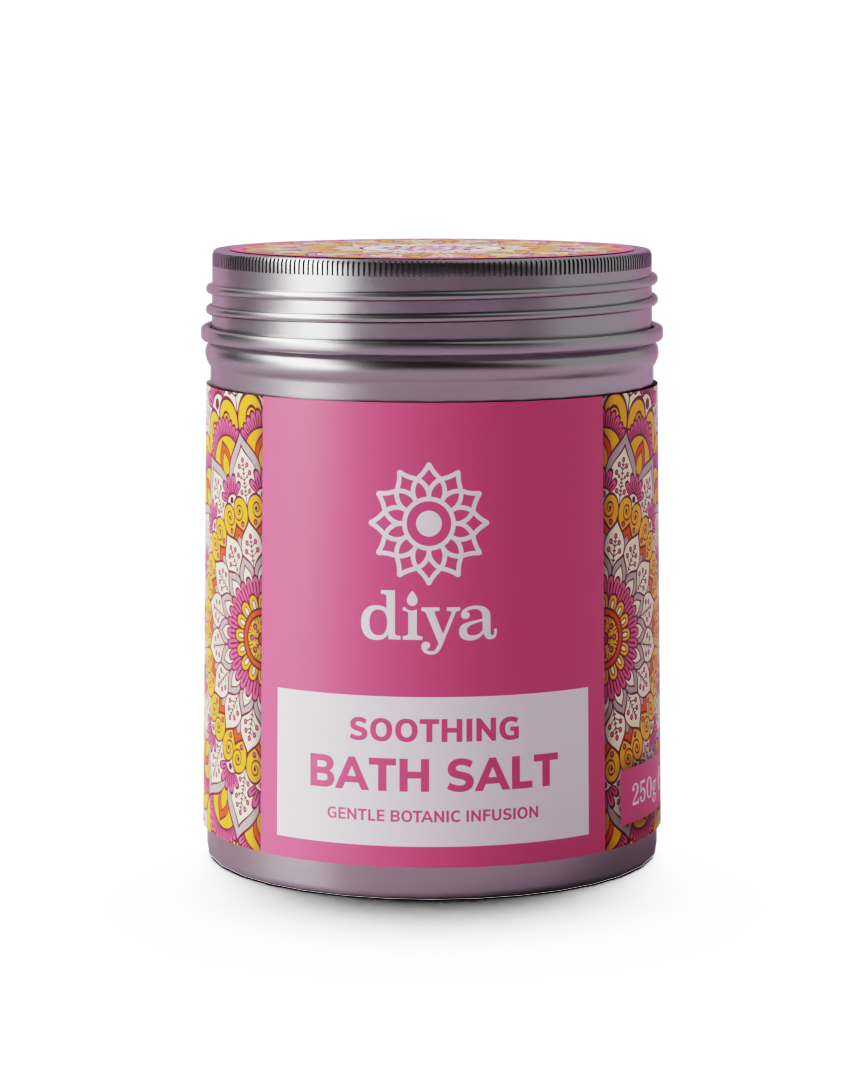 Photograph of soothing diya bathsalt